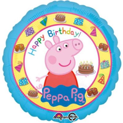 18 Μπαλόνι Peppa Pig Happy Birthday