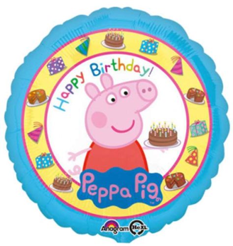 18 Μπαλόνι Peppa Pig Happy Birthday
