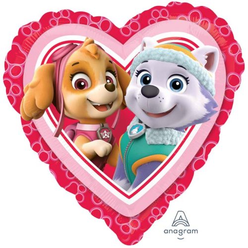 18 Μπαλόνι ροζ Paw Patrol καρδιά