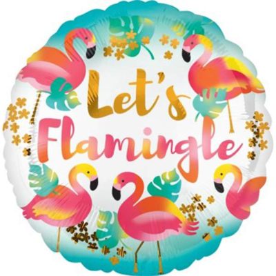 18 Μπαλόνι στρογγυλό Let's Flamingle