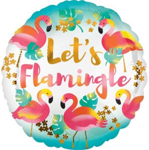 18 Μπαλόνι στρογγυλό Let's Flamingle
