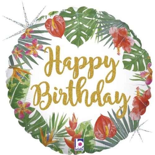 18 Μπαλόνι Tropical Birthday
