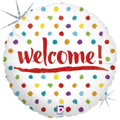 18 Μπαλόνι Welcome πουά