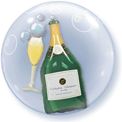 22 Μπαλόνι Bubble Ποτήρι Σαμπάνιας