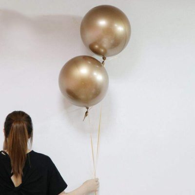 22 Μπαλόνι Chrome χρυσή σφαίρα