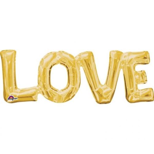 25'' Μπαλόνι αγάπης Χρυσό Love