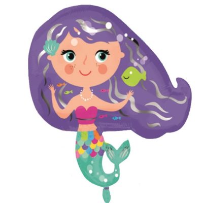 26 Μπαλόνι πολύχρωμη Γοργόνα