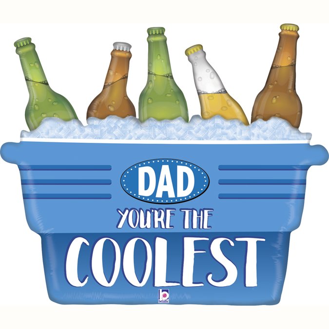 27 Μπαλόνι Coolest Dad καφάσι με μπύρες 27 Μπαλόνι Coolest Dad καφάσι με μπύρες