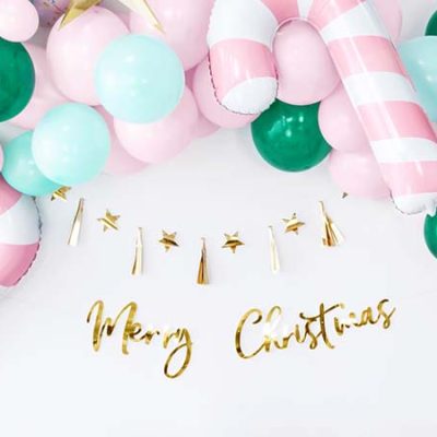 32 Μπαλόνι ροζ Candy Cane