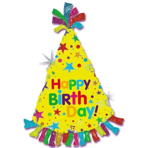 34 Μπαλόνι Καπέλο πάρτυ Happy Birthday