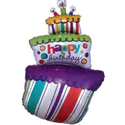 35 Μπαλόνι Funky Τούρτα Happy Birthday