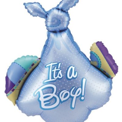 35 Μπαλόνι γέννησης μπλε Πάνα μωρού