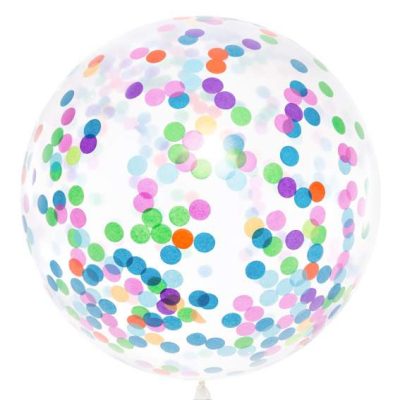 36 Τεράστιο μπαλόνι γεμισμένο με πολύχρωμο κονφετί