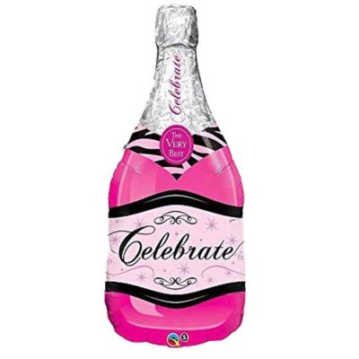 39 Μπαλόνι ροζ μπουκάλι Celebrate