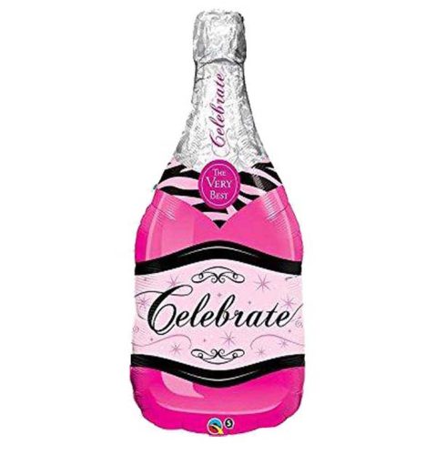 39 Μπαλόνι ροζ μπουκάλι Celebrate