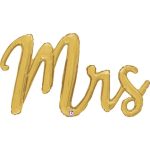 40 Χρυσό Μπαλόνι γάμου φράση Mrs