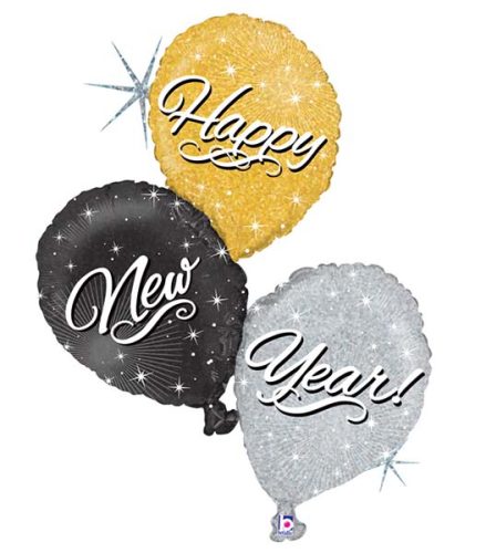 40 Μπαλόνι New Year τρίπτυχο