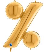 40 Μπαλόνι σύμβολο % Χρυσό