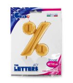 40 Μπαλόνι σύμβολο % Χρυσό