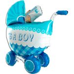 42 Μπαλόνι γέννησης καροτσάκι 3D Boy