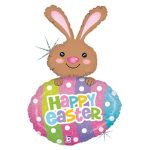 42 Μπαλόνι Λαγουδάκι με αυγό ''Happy Easter