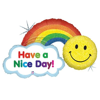 45 Μπαλόνι ουράνιο τόξο Have a Nice Day