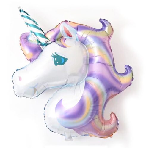 46 Μπαλόνι κεφάλι λιλά Μονόκερος