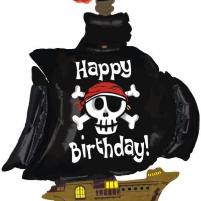 46 Μπαλόνι Πειρατικό Καράβι Happy Birthday