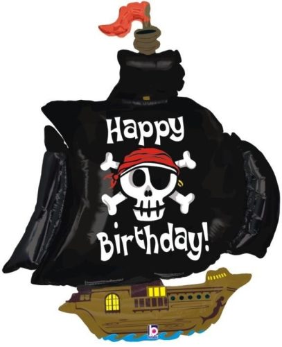 46 Μπαλόνι Πειρατικό Καράβι Happy Birthday