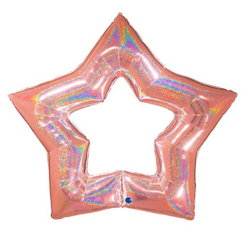 48 Μπαλόνι Rosegold Linky Αστέρι