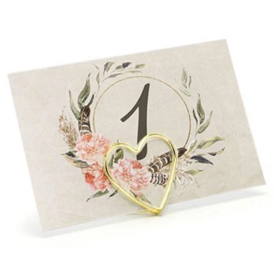 Αρίθμηση Τραπεζιών γάμου - Boho Floral (10 τεμ)