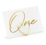 Αρίθμηση Τραπεζιών - Χρυσά καλλιγραφικά γράμματα (10 τεμ)