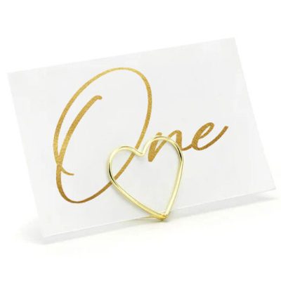 Αρίθμηση Τραπεζιών - Χρυσά καλλιγραφικά γράμματα (10 τεμ)