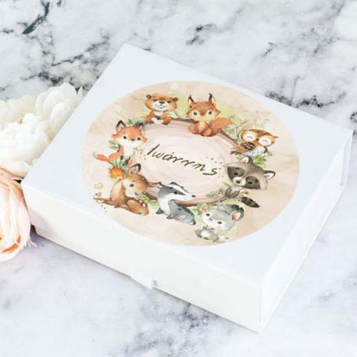 Αυτοκόλλητα με όνομα Ζώα του Δάσους (6 τεμ)