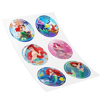 Αυτοκόλλητα Γοργόνα Άριελ (6 τεμ)