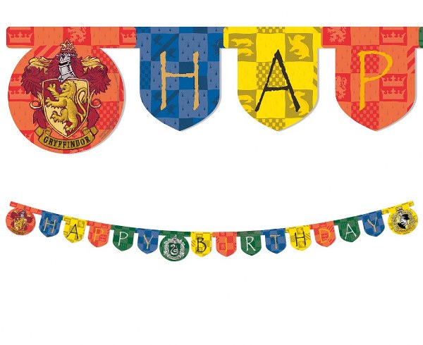 Banner Harry Potter Hogwarts Happy Birthday