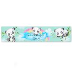 Banner αρκουδάκι Panda με μήνυμα 1