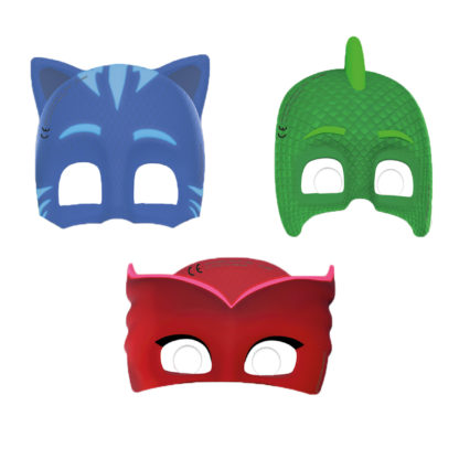 Χάρτινες Μάσκες Pj Masks 6 τεμ