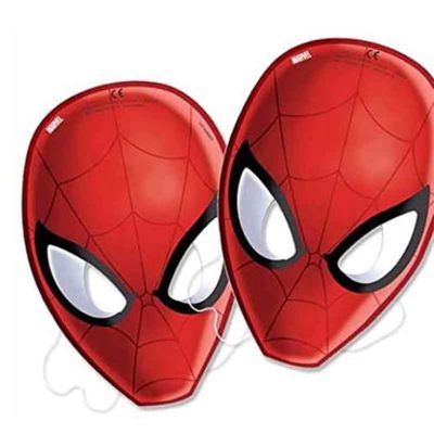 Χάρτινες Μάσκες Spiderman 6 τεμ
