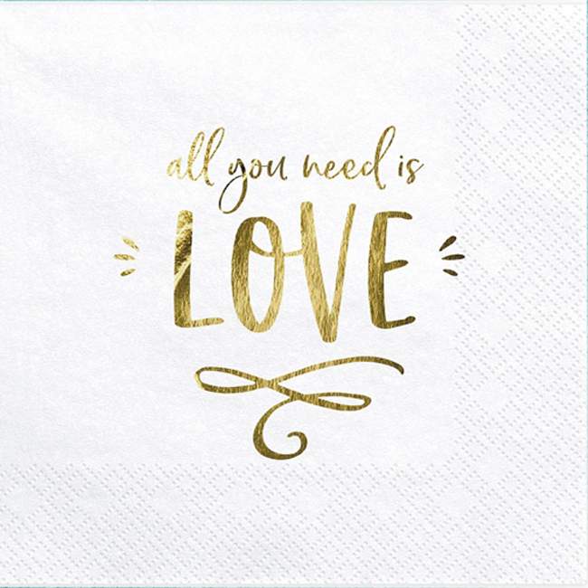 Χαρτοπετσέτες All you need is Love 20 τεμ