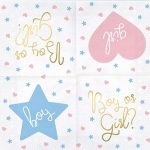 Χαρτοπετσέτες Boy or Girl για Gender Reveal 20 τεμ