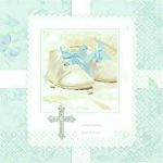 Χαρτοπετσέτες γαλάζιες baby shoes 16 τεμ