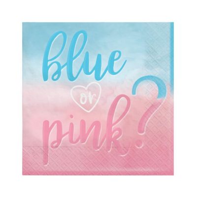 Χαρτοπετσέτες Gender Reveal 16 τεμ