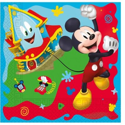 Χαρτοπετσέτες Mickey Rock The House 20 τεμ