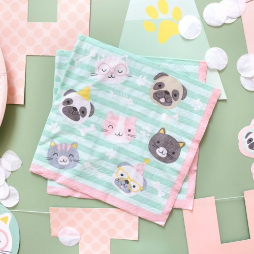 Χαρτοπετσέτες φαγητού Hello Pets 20 τεμ.