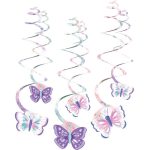 Διακοσμητικά Οροφής Swirls Πεταλούδες 6 τεμ