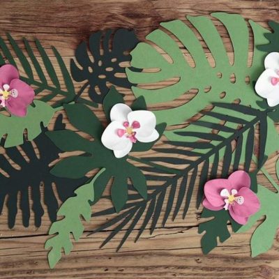 Διακοσμητικά Τροπικά φύλλα Aloha 21 τεμ