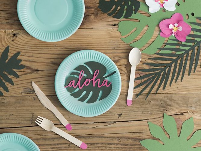Διακοσμητικά Τροπικά φύλλα Aloha 6 τεμ
