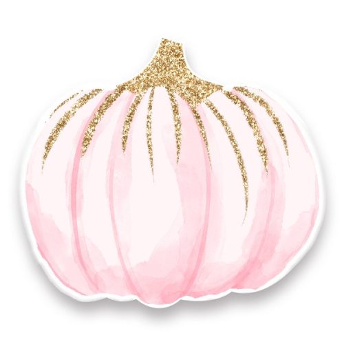 Διακοσμητική ξύλινη φιγούρα Κολοκύθα ροζ