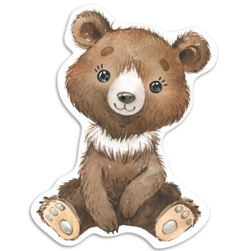 Διακοσμητική ξύλινη φιγούρα Αρκουδάκι